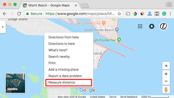 use measuring tool on google earth for mac